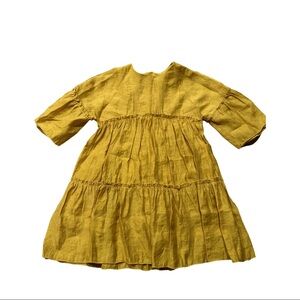 Zara mustard dress size 7